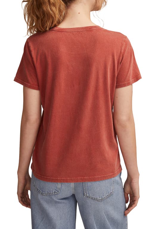 Lucky Brand In Good Spirits Graphic T-shirt In Red