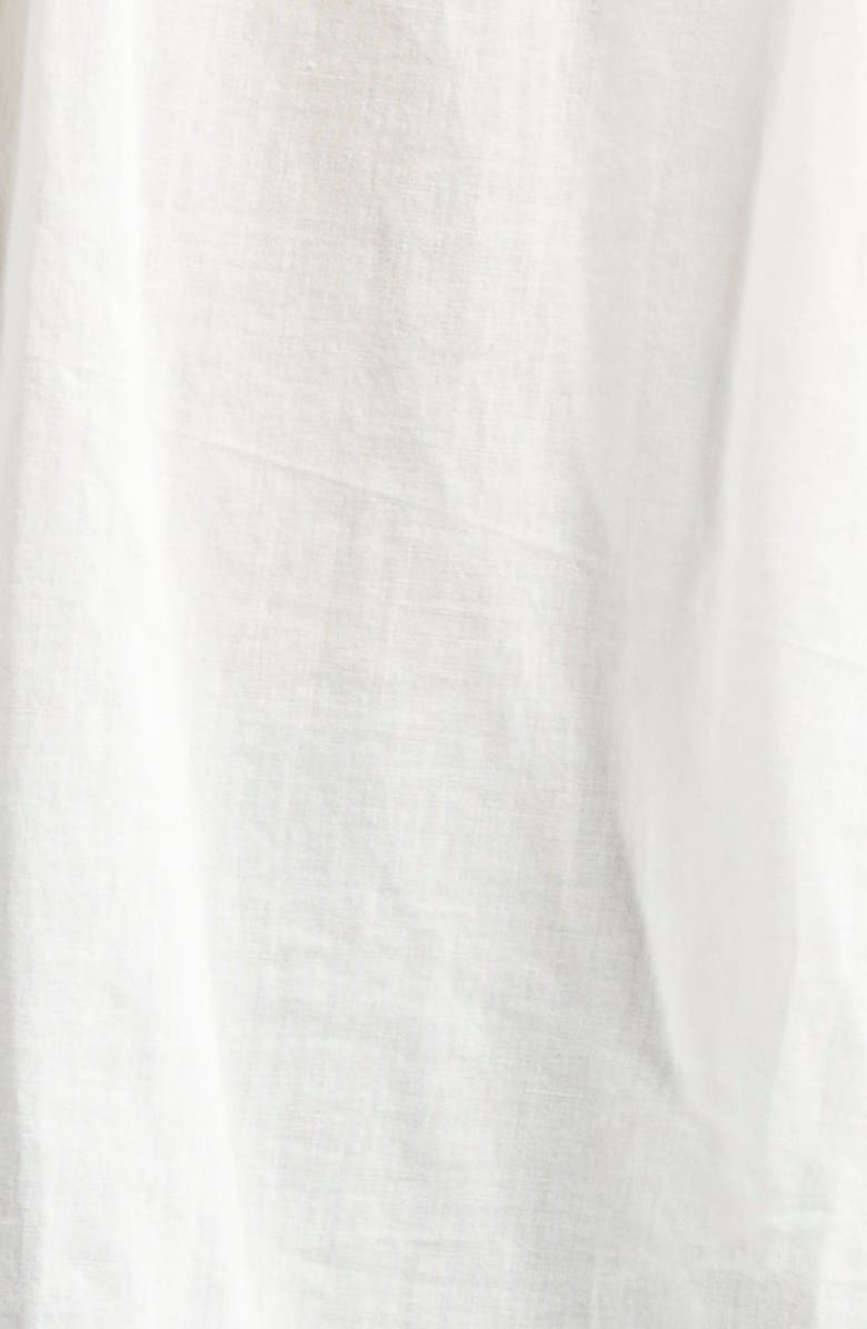 FARM Rio Pleated Lace Trim Button Up Top, Alternate, color, 