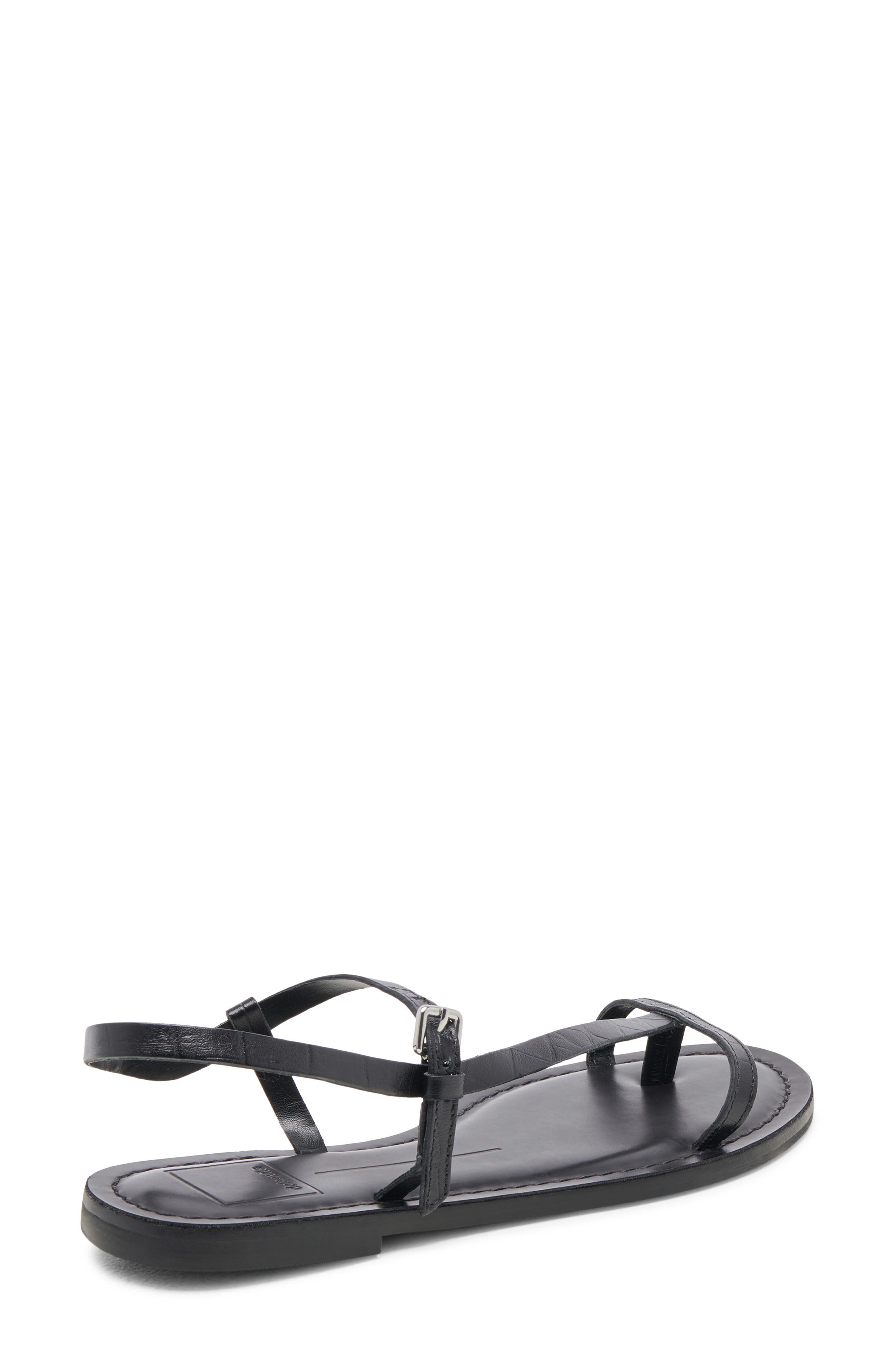 Dolce Vita Wandre Flat Sandal, Alternate, color, Noir