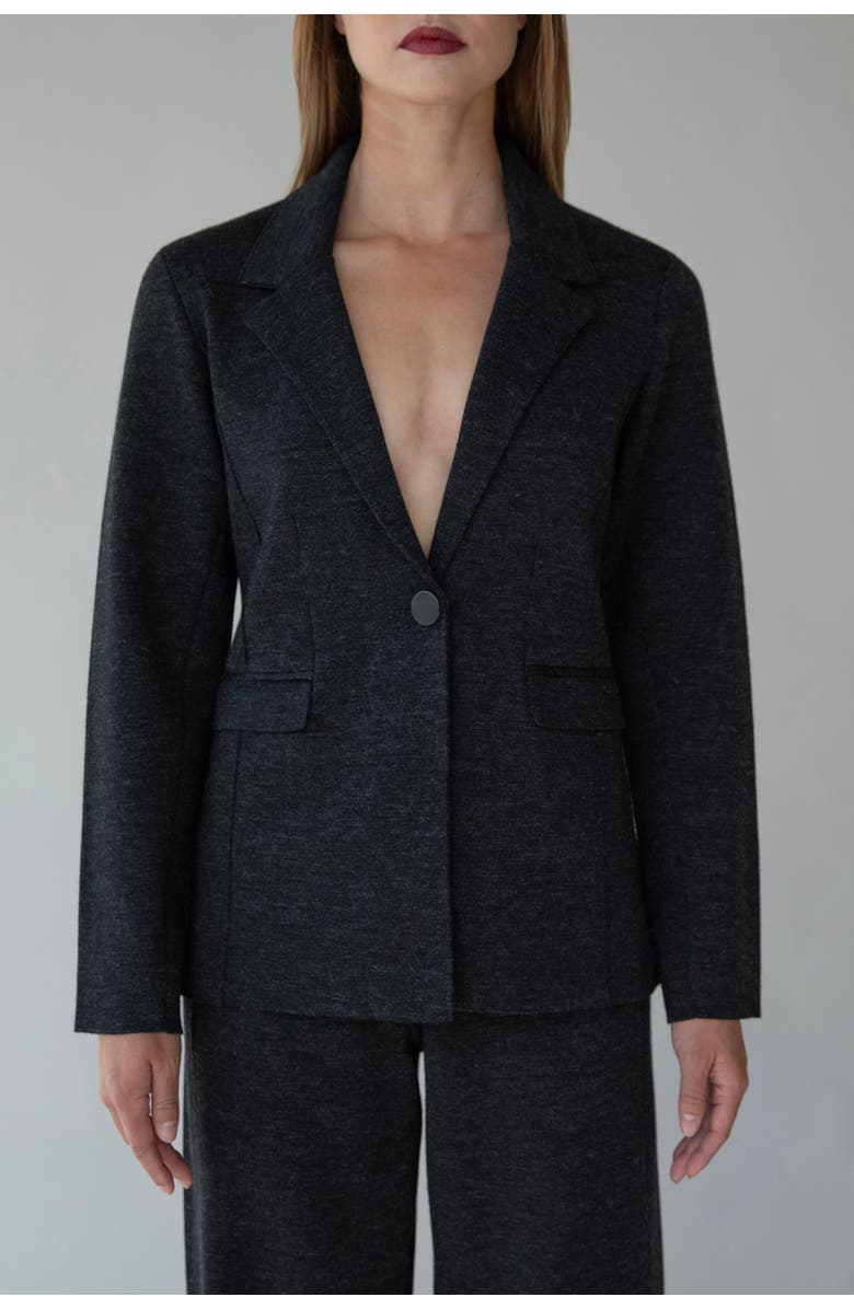 SSKEIN Gabi Blazer, Main, color, Charcoal