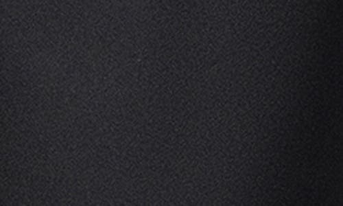 Xscape Evenings Long Sleeve Wide Leg Satin Jumpsuit In Black
