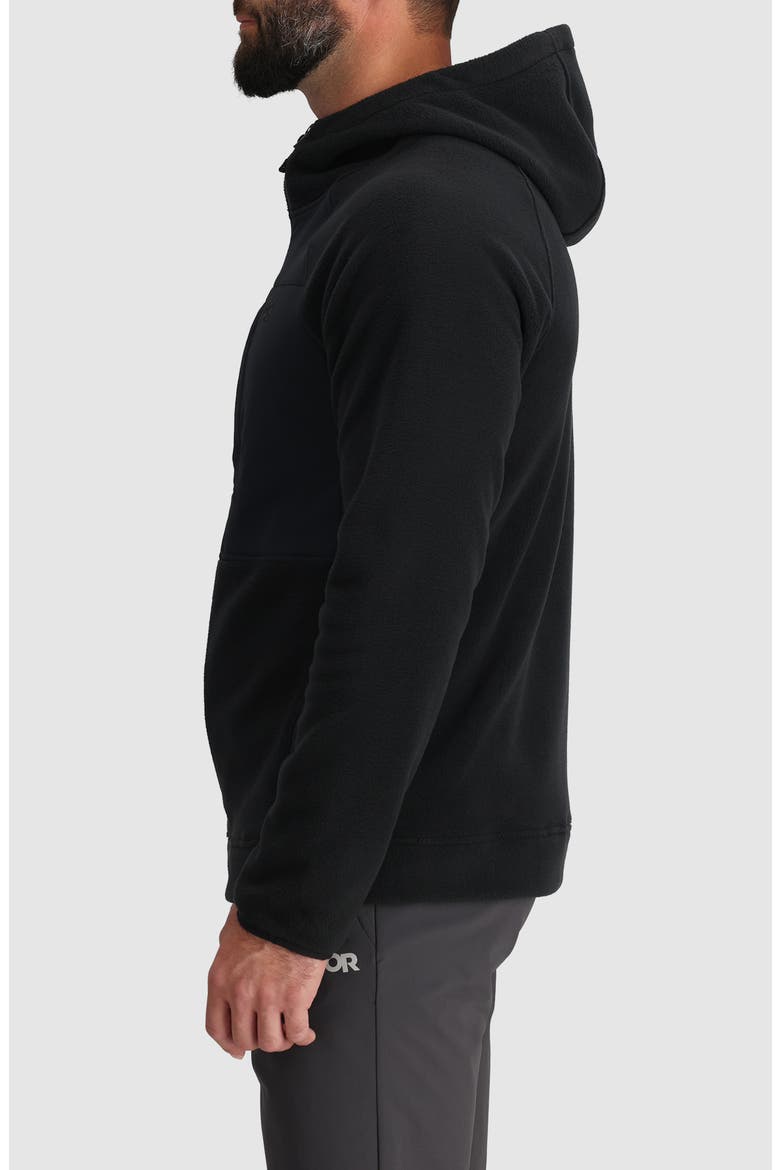 Polartec 200 Hooded Jacket, Alternate, color, BLACK