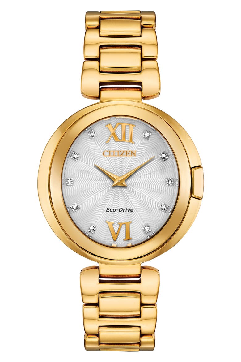 Eco-Drive Quartz Watch, 44mm, Main, color, GOLD