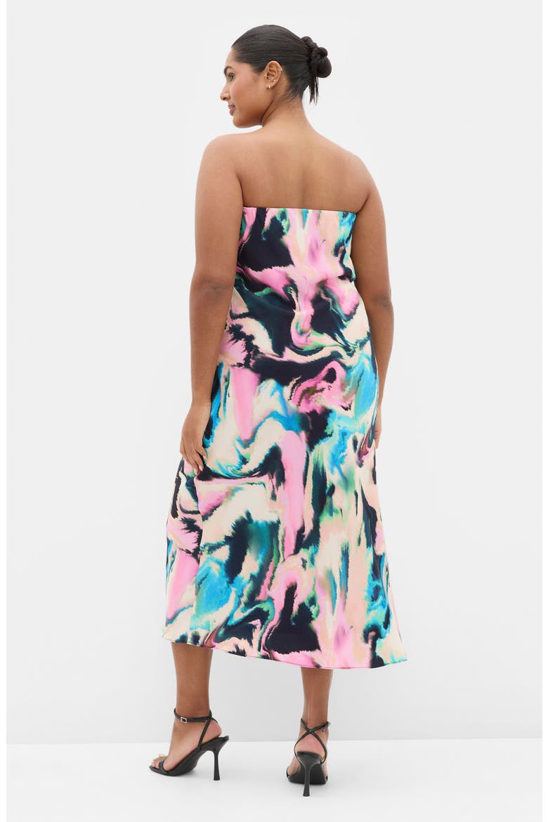 Strapless Maxi Dress, Alternate, color, RIPPLED