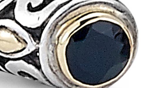 Samuel B. Bali Design Tipped Bangle In Black