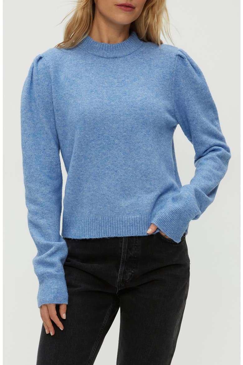 Genova Puff Sleeve Sweater, Alternate, color, BREEZE