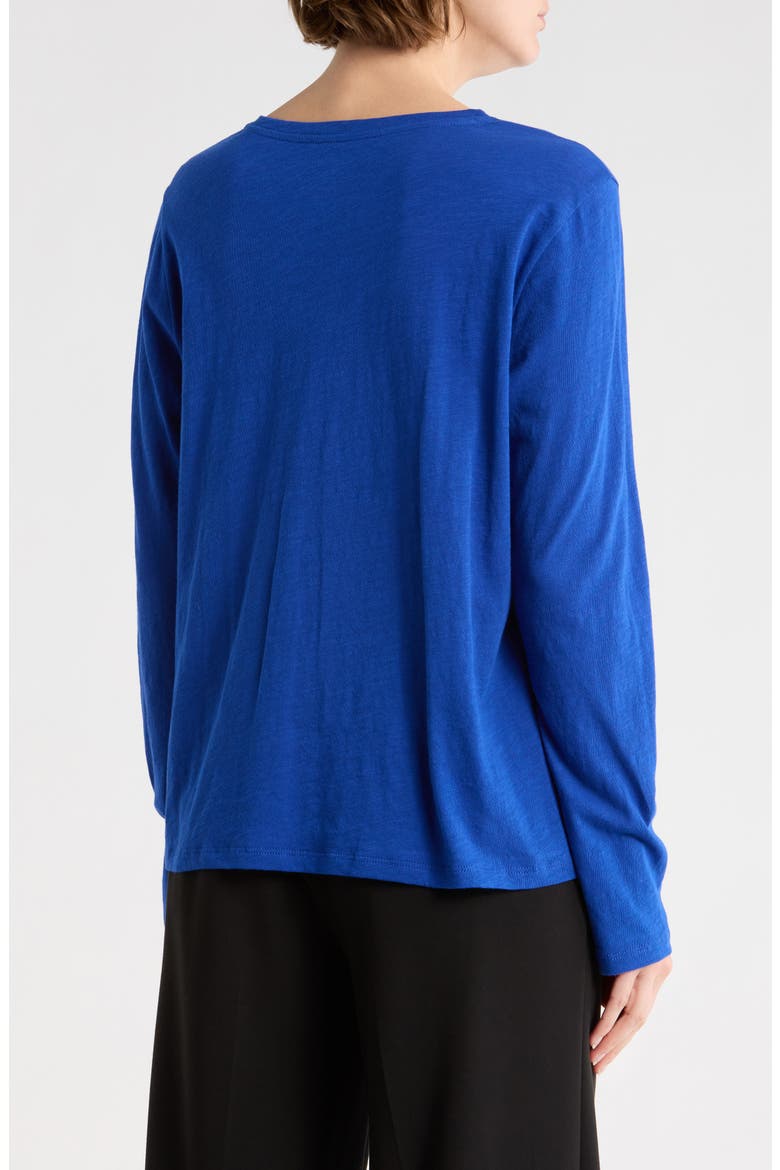 V-Neck Easy Organic Cotton T-Shirt, Alternate, color, LAPIS
