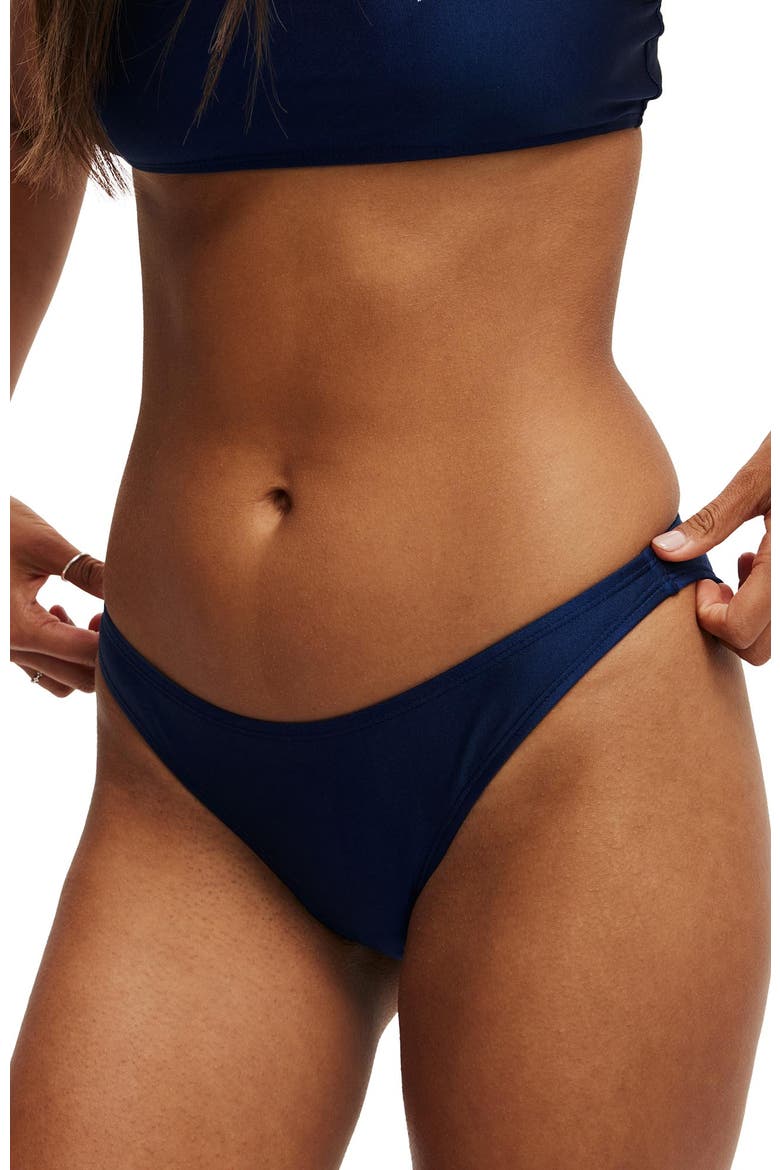 Women's Full Bikini Bottom, Alternate, color, Ocean Water Shimmer