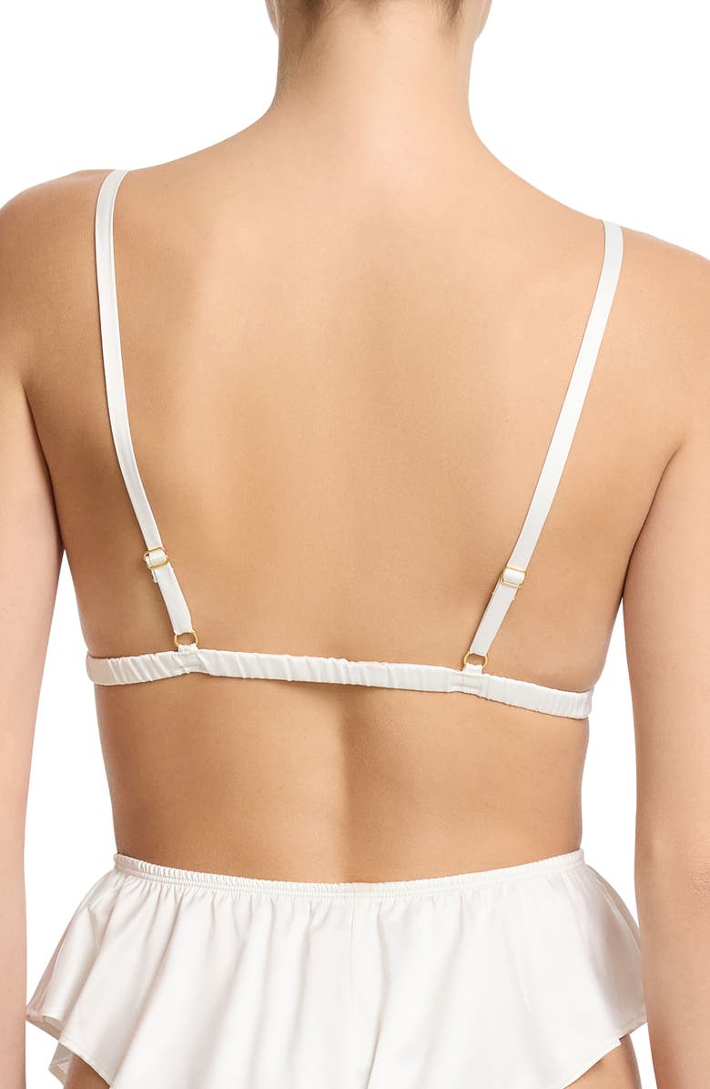 Hanky Panky Satin Bralette, Alternate, color, Light Ivory