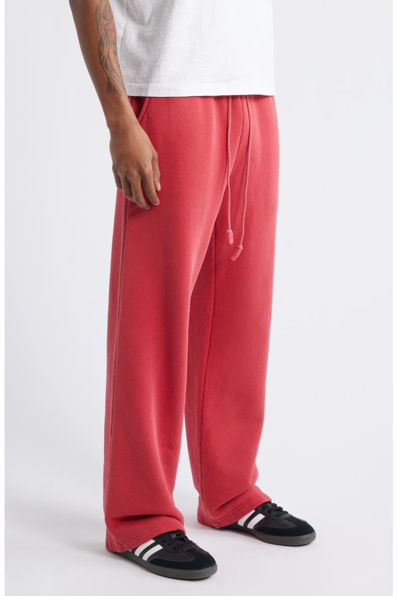 Core Organic Cotton Straight Leg Sweatpants, Alternate, color, VINTAGE CHERRY