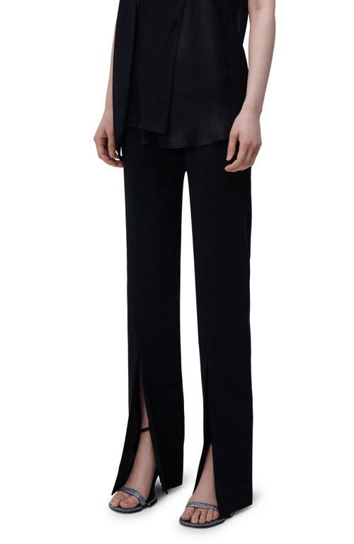 Simkhai Ariah Front Split Hem Pants In Black
