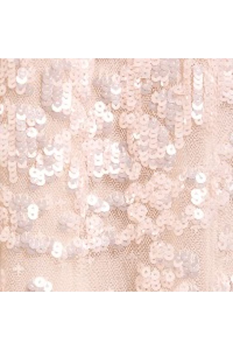 Anais Sequin Ballerina Dress, Alternate, color, Cream/Dusk Pink
