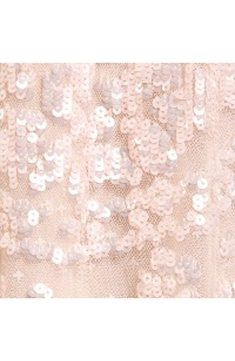 Needle & Thread Anais Sequin Ballerina Dress, Alternate, color, Cream/Dusk Pink