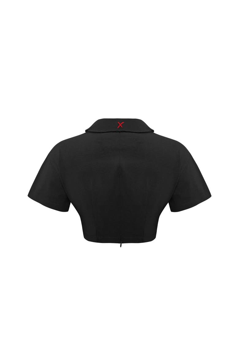 Cotton Destroyed Crop Tee, Alternate, color, BLACK