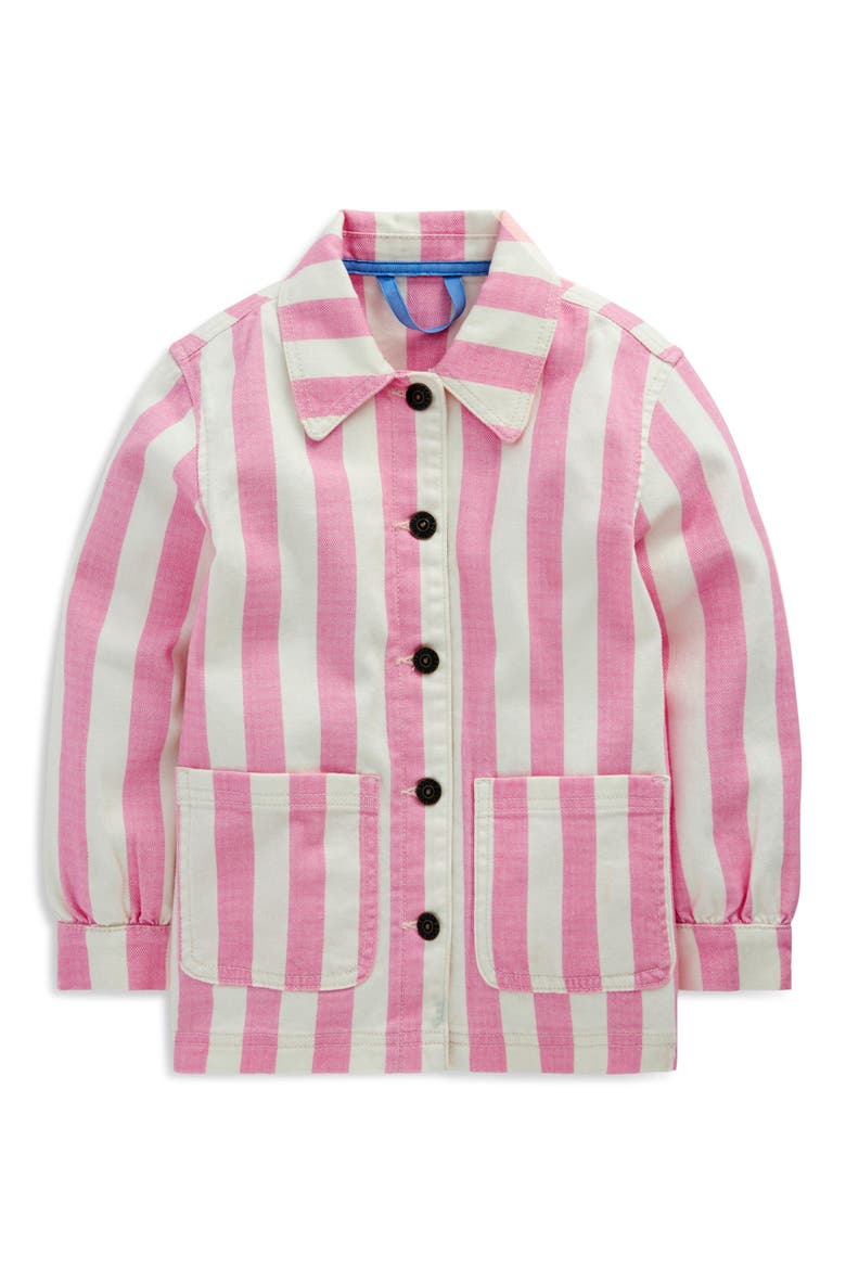 Kids' Stripe Chore Jacket, Main, color, PINK STRIPES
