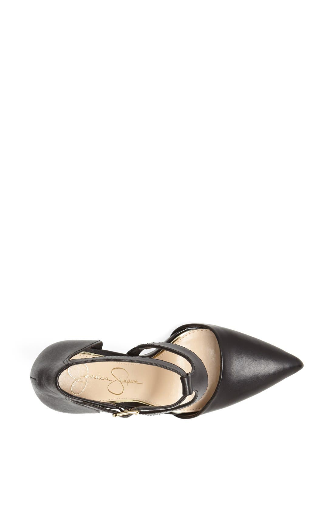 'Campsonne' Pump, Alternate, color, BLACK/ BLACK