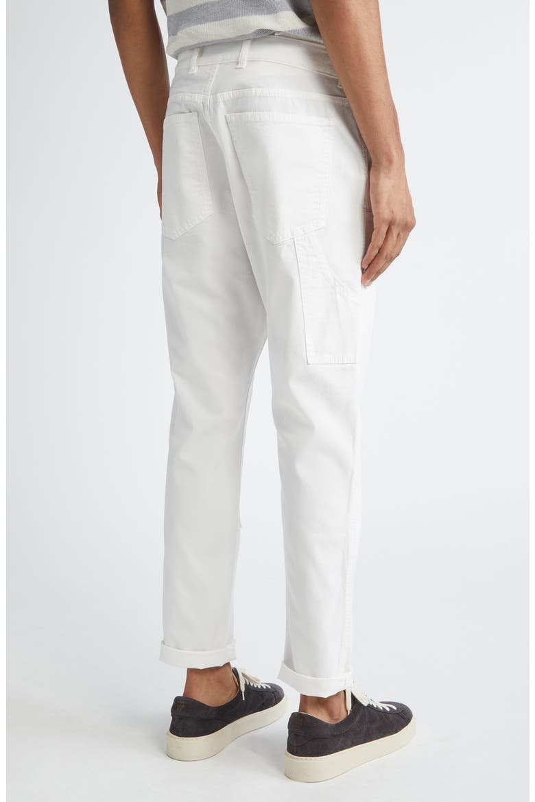 Stretch Cotton Carpenter Pants, Alternate, color, 01 WHITE