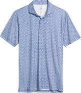 johnnie-O Four Leaf Clover Print Featherweight Performance Polo
