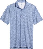 johnnie-O Four Leaf Clover Print Featherweight Performance Polo