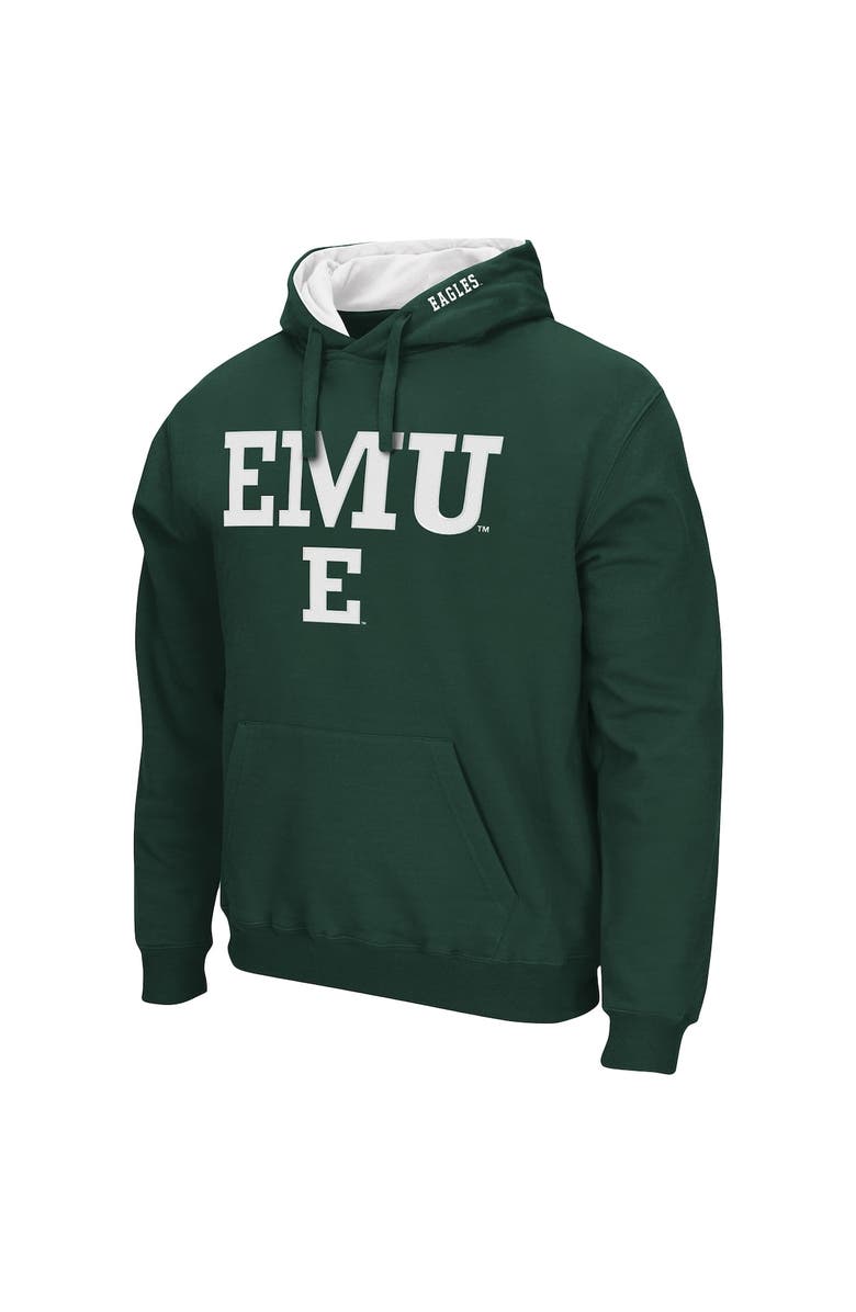 COLOSSEUM Men's Colosseum Green Eastern Michigan Eagles Arch and Logo Pullover Hoodie, Alternate, color, Green