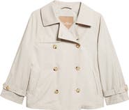 Max Mara Tina Water Repellent Twill Crop Trench Coat