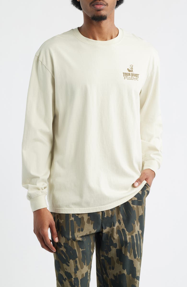 Malbon Golf Gorse Tour Divot Long Sleeve T-Shirt, Main, color, Clay