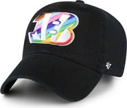 '47 Men's '47 Black Cincinnati Bengals Team Pride Clean Up Adjustable Hat