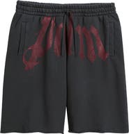 Palm Angels Big Logo Graphic Sweat Shorts