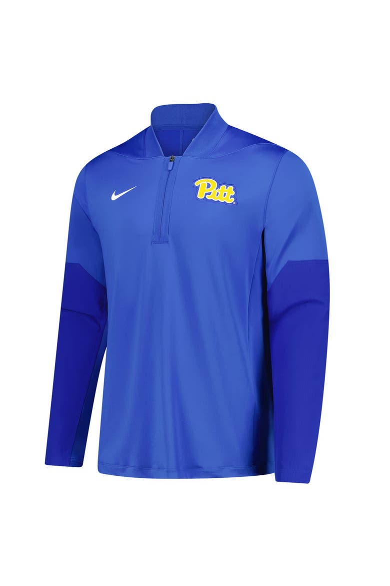 Men's Nike  Royal Pitt Panthers Dri-FIT Half-Zip Pullover, Alternate, color, Royal