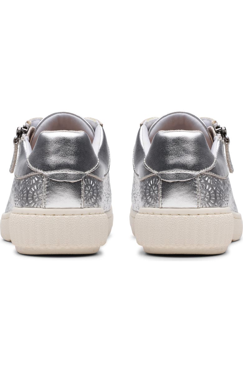 Clarks<sup>®</sup> Caroline Rio Sneaker, Alternate, color, Silver Leather