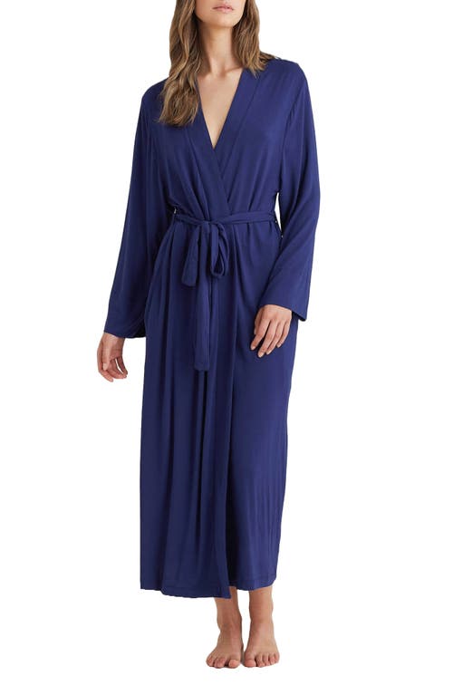 Papinelle Kate Modal Soft Maxi Robe In Navy Melange