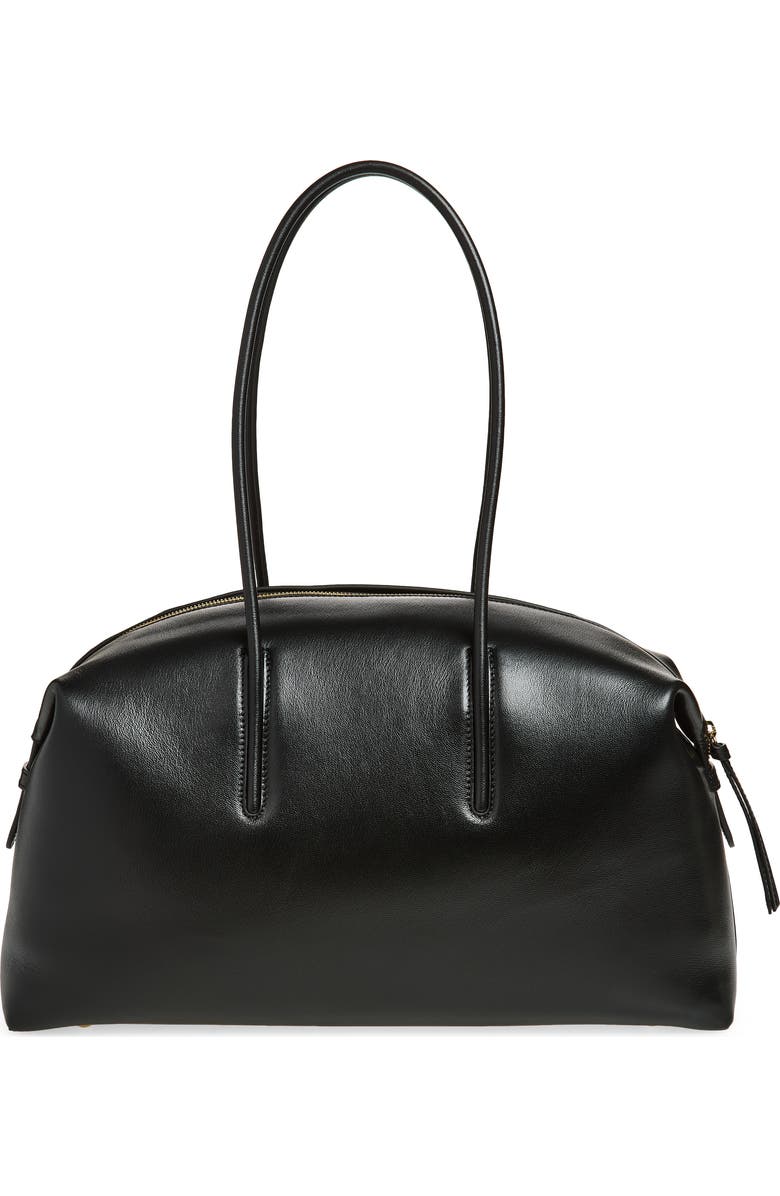 DeMellier The Stockholm Leather Top Handle Bag, Alternate, color, Black