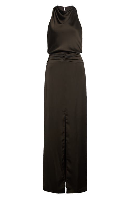 Ramy Brook Charmayne Sleeveless Satin Gown In Green