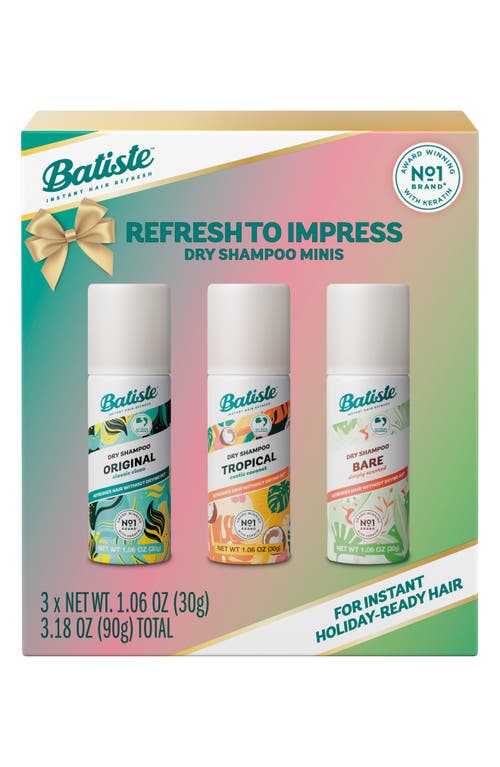 Batiste Refresh & Go Dry Shampoo Minis Set In Transparent