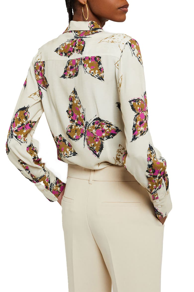 Viscose Printed Shirt, Alternate, color, White