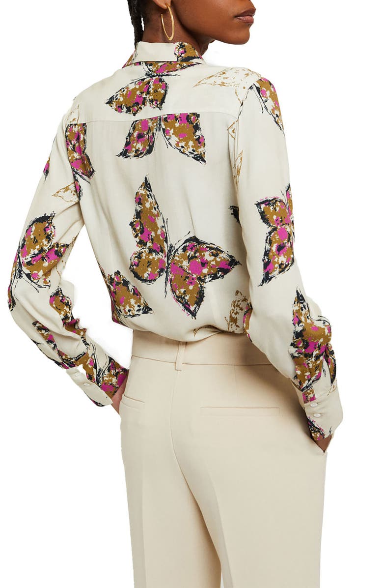 ottod'Ame Viscose Printed Shirt, Alternate, color, White