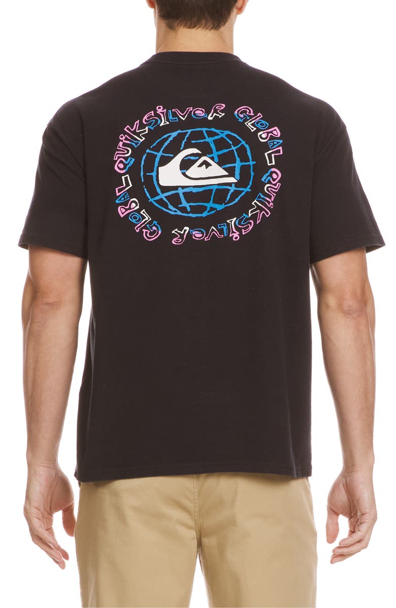 Quiksilver Global Heat Graphic T-Shirt, Alternate, color, Black