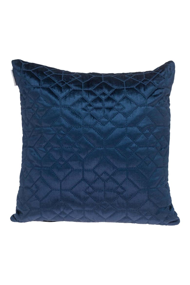 Sora Square Throw Pillow, Main, color, NAVY