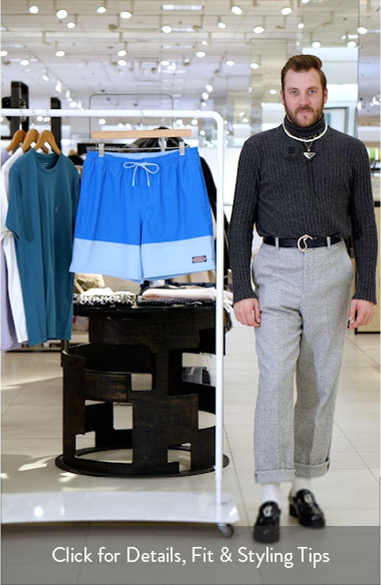 Chappy 7" Colorblock Swim Trunks, sales video thumbnail