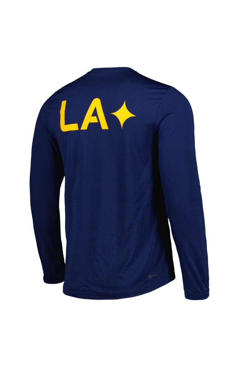 adidas Men's adidas Navy LA Galaxy Jersey Hook AEROREADY Long Sleeve T-Shirt, Alternate, color, Navy
