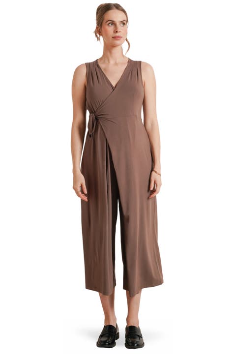 Francesca Wide Leg Maternity/Nursing Jumpsuit