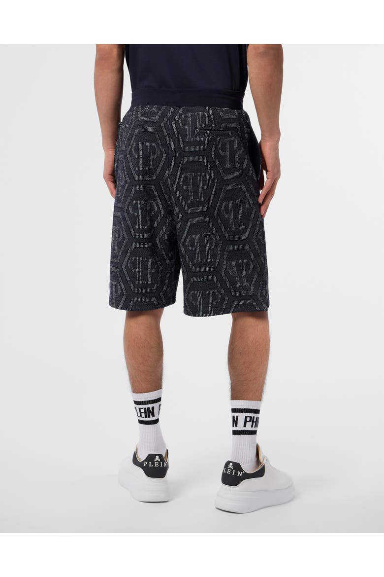 Jacquard Shorts Monogram Men, Alternate, color, navy