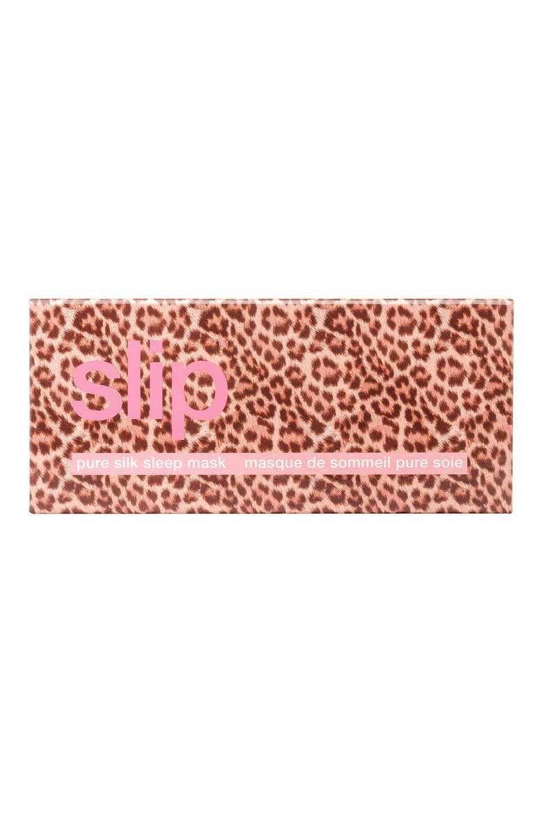 Leopard Print Pure Silk Sleep Mask, Alternate, color, SADIE
