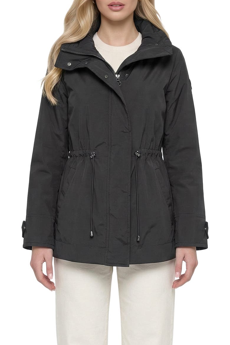 Lightweight Jacket With Concealed Hood, Alternate, color, BLACK