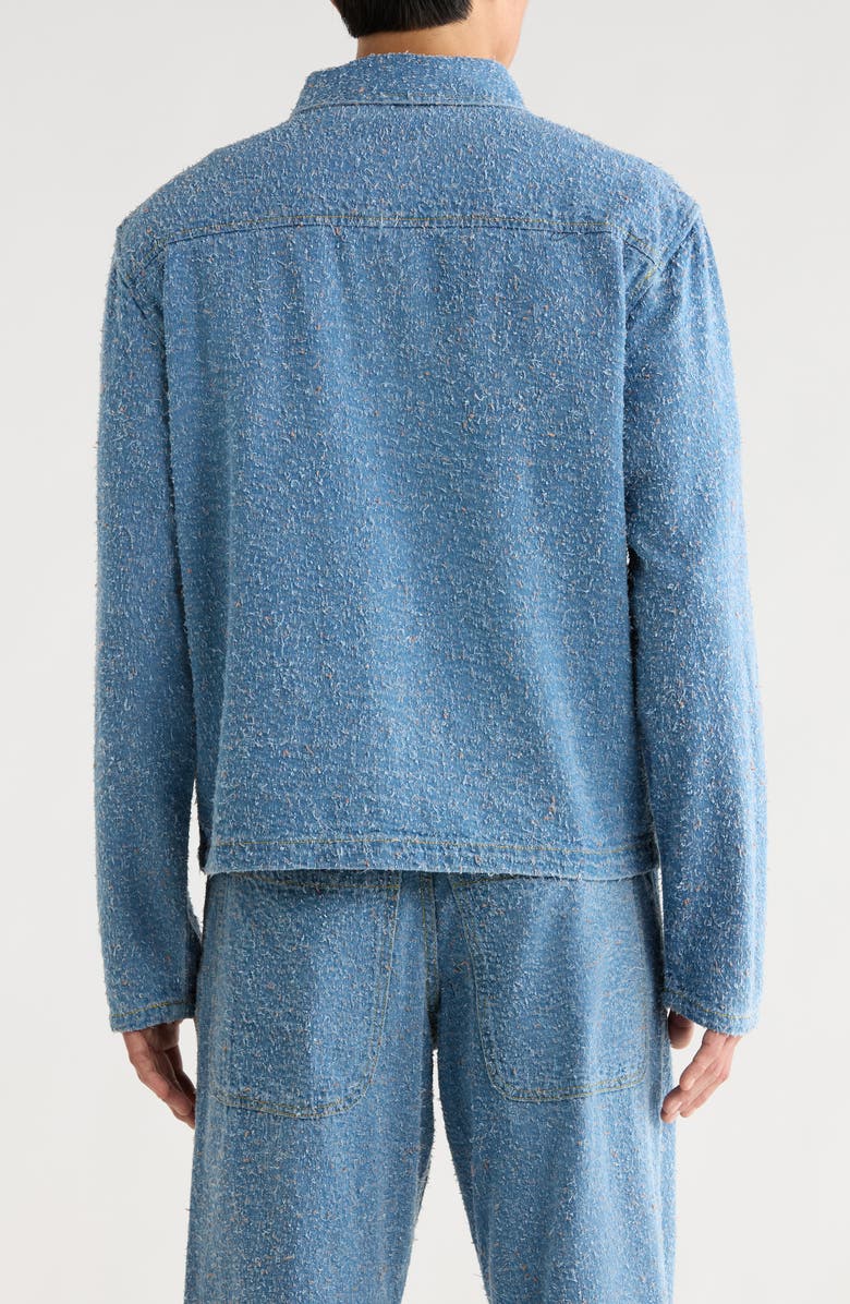 HONOR THE GIFT Textured Denim Jacket, Alternate, color, Indigo