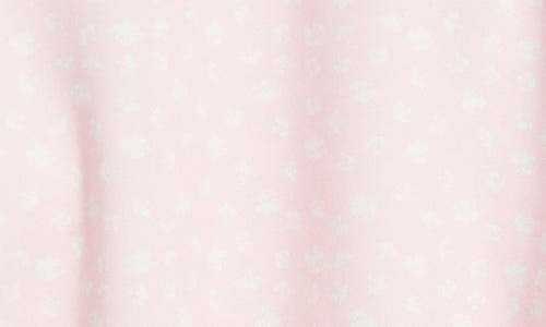 Happy Camp3r Ditsy Daisy Logo Appliqué Mock Neck Graphic Sweatshirt In Pink