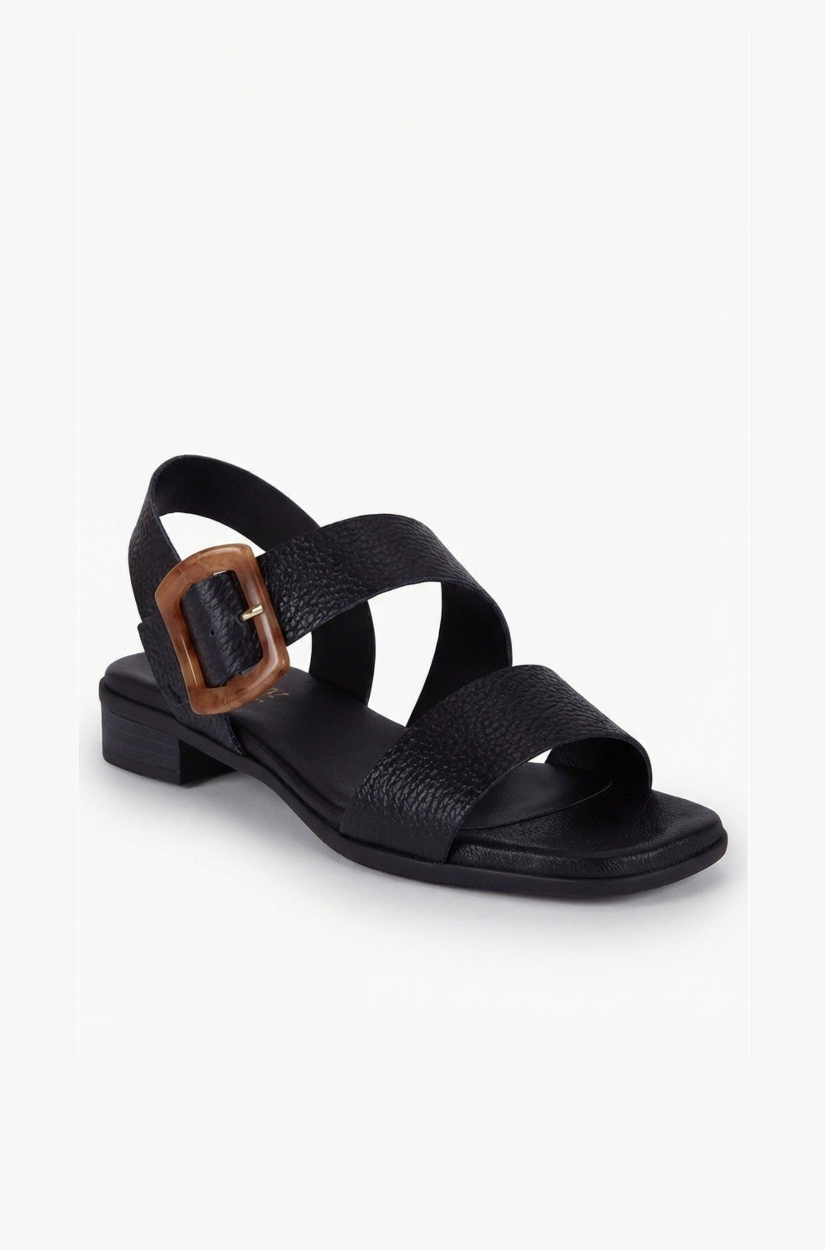 Juliette Side Buckle Sandal, Main, color, black