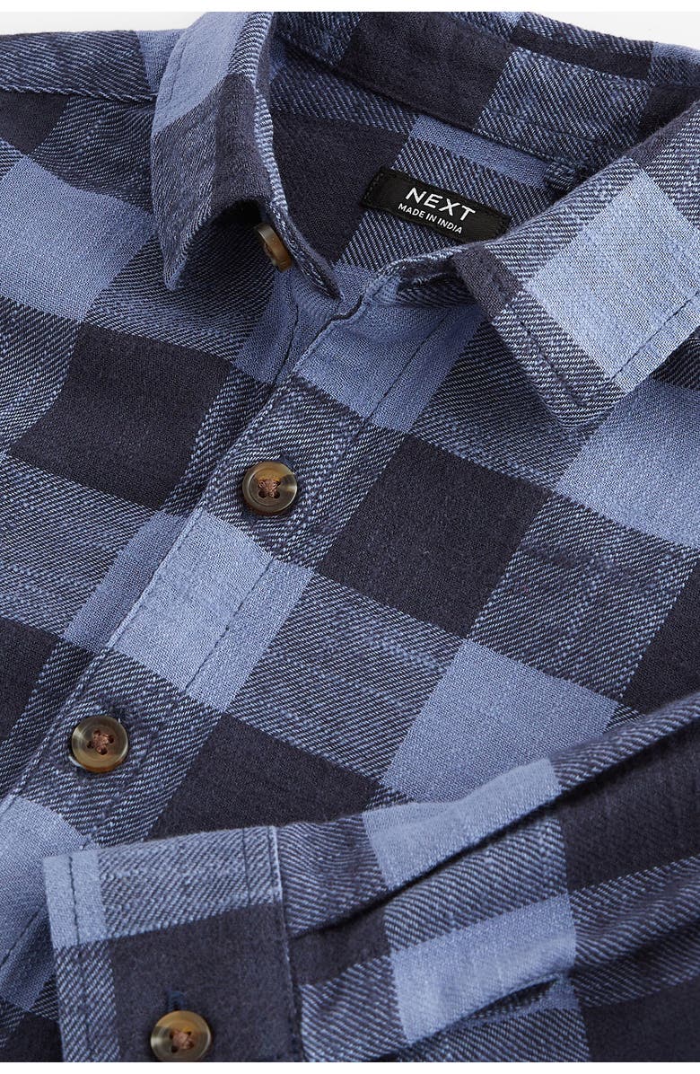 NEXT Kids' Plaid Cotton Button-Up Shirt, Alternate, color,