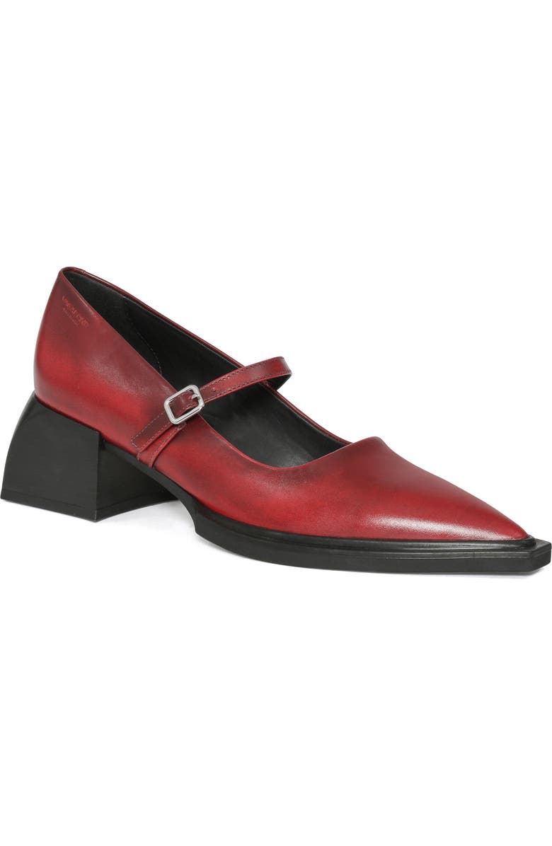 Vagabond Shoemakers Vivian Pointed Toe Mary Jane Pump, Main, color, Red