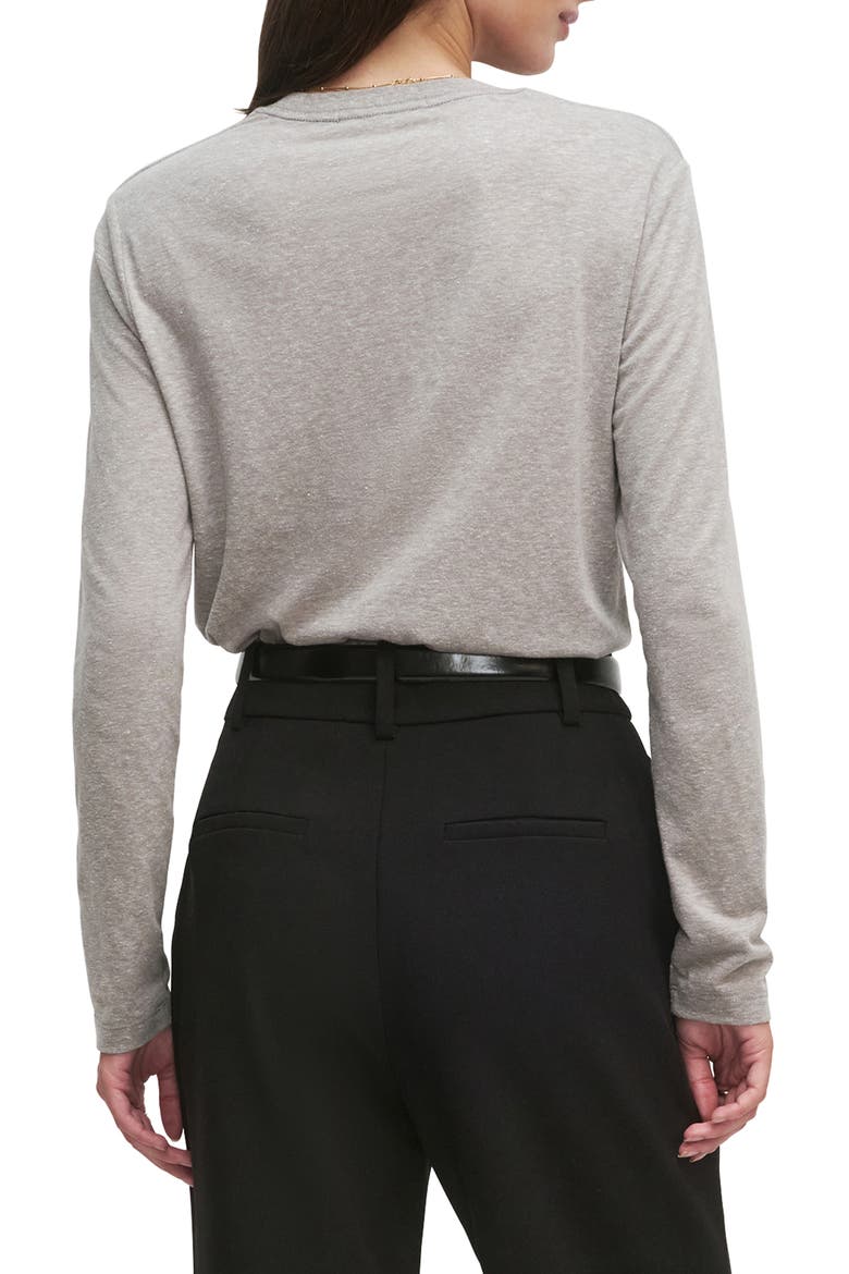 The Collegiate Crop T-Shirt, Alternate, color, HEATHER GREY/LIGHT